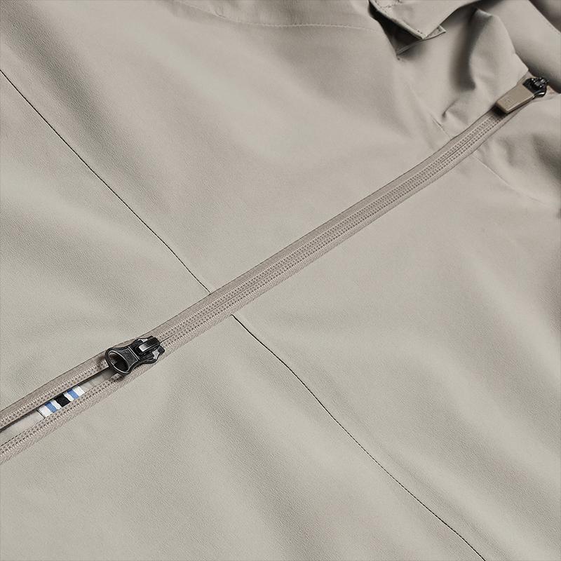 FILA Blue Fashion Trend Classic Versatile Woven Hooded Jacket Men jackets Moon-Gray F11M542711FGY