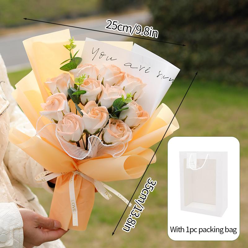 Finished Soap Roses Bouquet Mother'S Day Gifts Artificial Rose Bouquet Party Decor Supplies Wedding Birthday Graduation Gifts