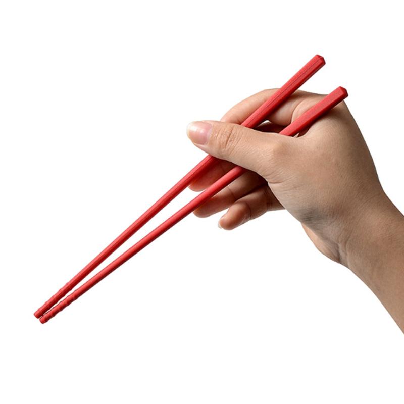 Silicone Chopsticks Set Japanese Non-Slip Chopsticks Noodle Sushi Food Chop Stick Kitchen Tableware Set Gift Dinnerware