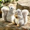 20cm Simulated Plush Squirrel Toys Kawaii Stuffed Animals Lifelike Forest Hairy Squirrel Doll Cute Christamas Gfits For Kids