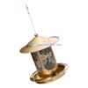 J0MC Outdoor Metal Bird Feeder Feeding Ports Squirrels Resistant Heavy Duty