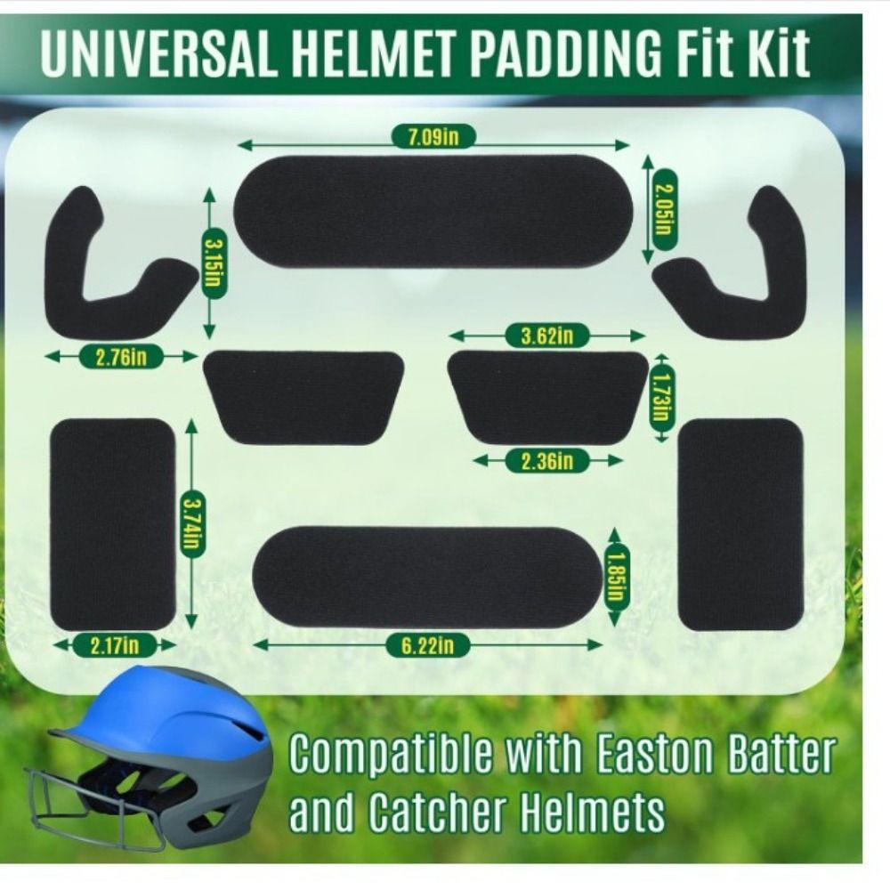 Sweat Absorbent Football Helmet Padding Comfortable Universal Helmet Liner Thicken Baseball Helmets Pad for Enhon