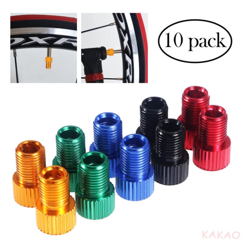 Iplusmile American Style Valve Bicycle Inflator Adapter Presta Valve Adapter