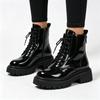 Women's British Retro Heel Short Boots for Casual Winter Wear
