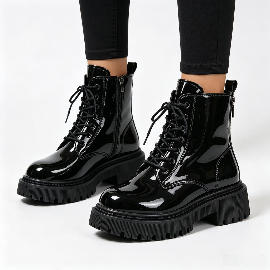 Women's British Retro Heel Short Boots for Casual Winter Wear