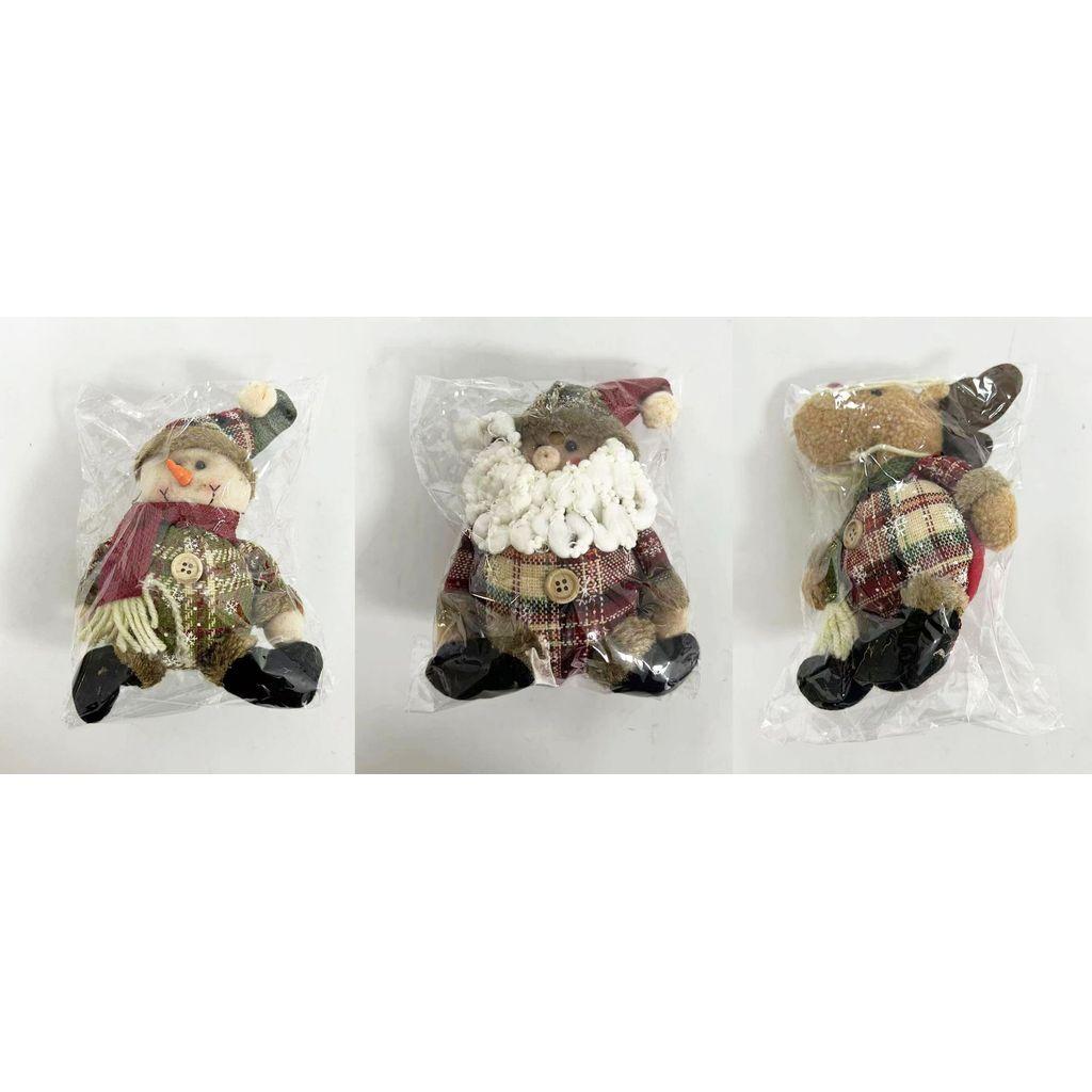 Merry Christmas Decorative Plush Dolls Reindeer Snowman Santa Claus Standing Doll New Year Ornament Gift