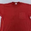 Vintage 90s BVD Blank Red Pocket T-Shirt Mens M/L Made USA Single Stitch