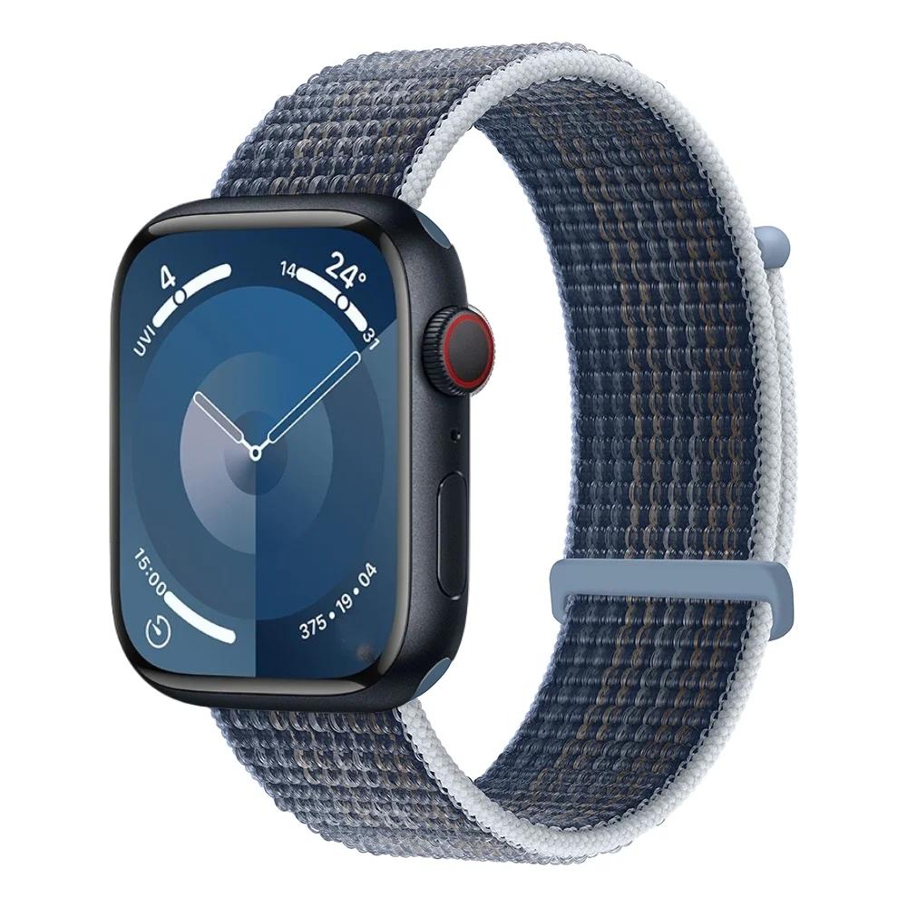 Braided Nylon Loop Strap For Apple Watch 11 10 9 8 7 45mm 41mm 42mm 46mm Ultra 3/2 49mm Comfortable Bracelet iWatch 6 5 SE Belt