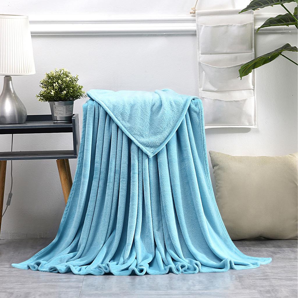 Faux Blanket, Super Soft Warm Solid Warm Micro Plush Fleece Blanket Throw Rug Sofa Bedding, Cozy &  Blanket