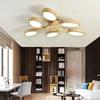 Wood Chandelier Corridor Bedroom Kitchen Office Lamp Leaf Chandelier Lighting Living Room Suspension Luminaire Nordic Style Lamp