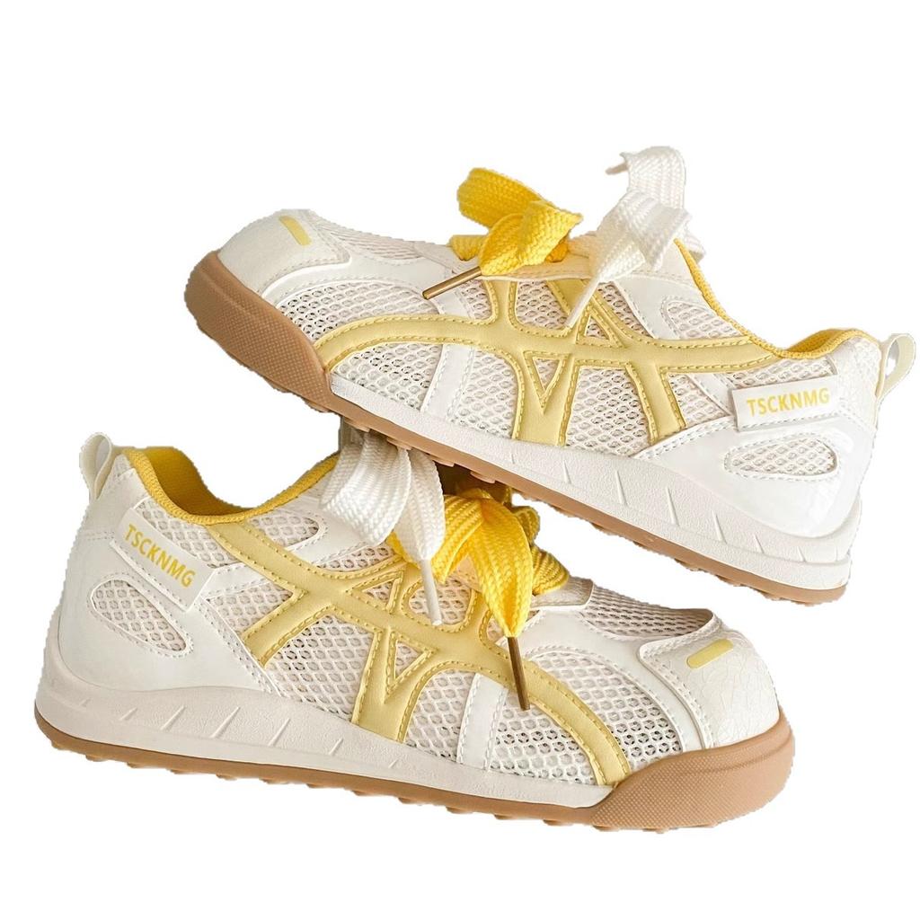 Thick-soled German training shoes women's 2025 new popular summer thin mesh breathable Forrest Gump casual sports dad shoes