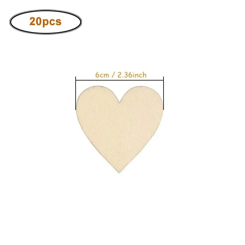 1-15cm Unfinished Wood Heart Slices, Natural Blank Wooden Hearts for DIY Crafts, Art, Painting, Wedding, Valentine's Day Decor
