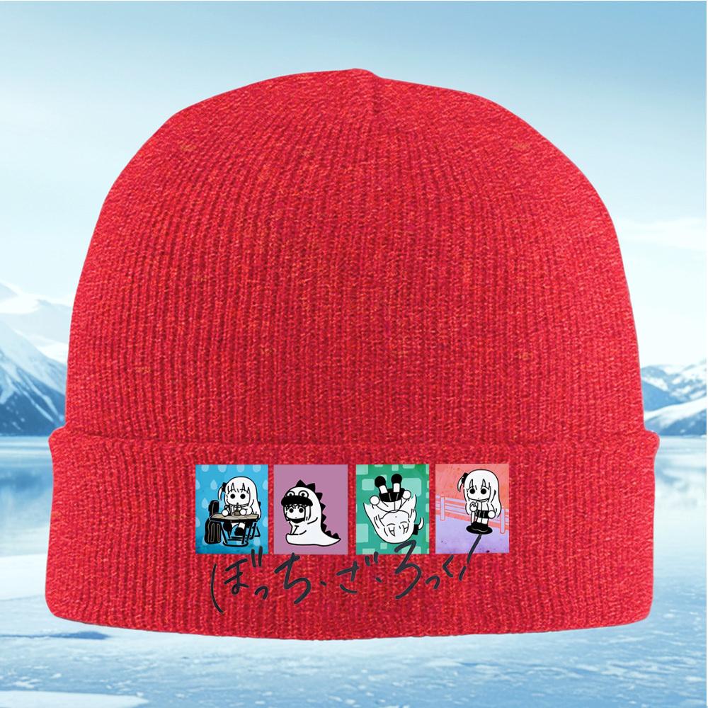 

Anime girl posescute outfitfun drawings Men Women Unisex Knitted Hat Beanie Pullover Cap Winter Thermal Warm Christmas Outdoor