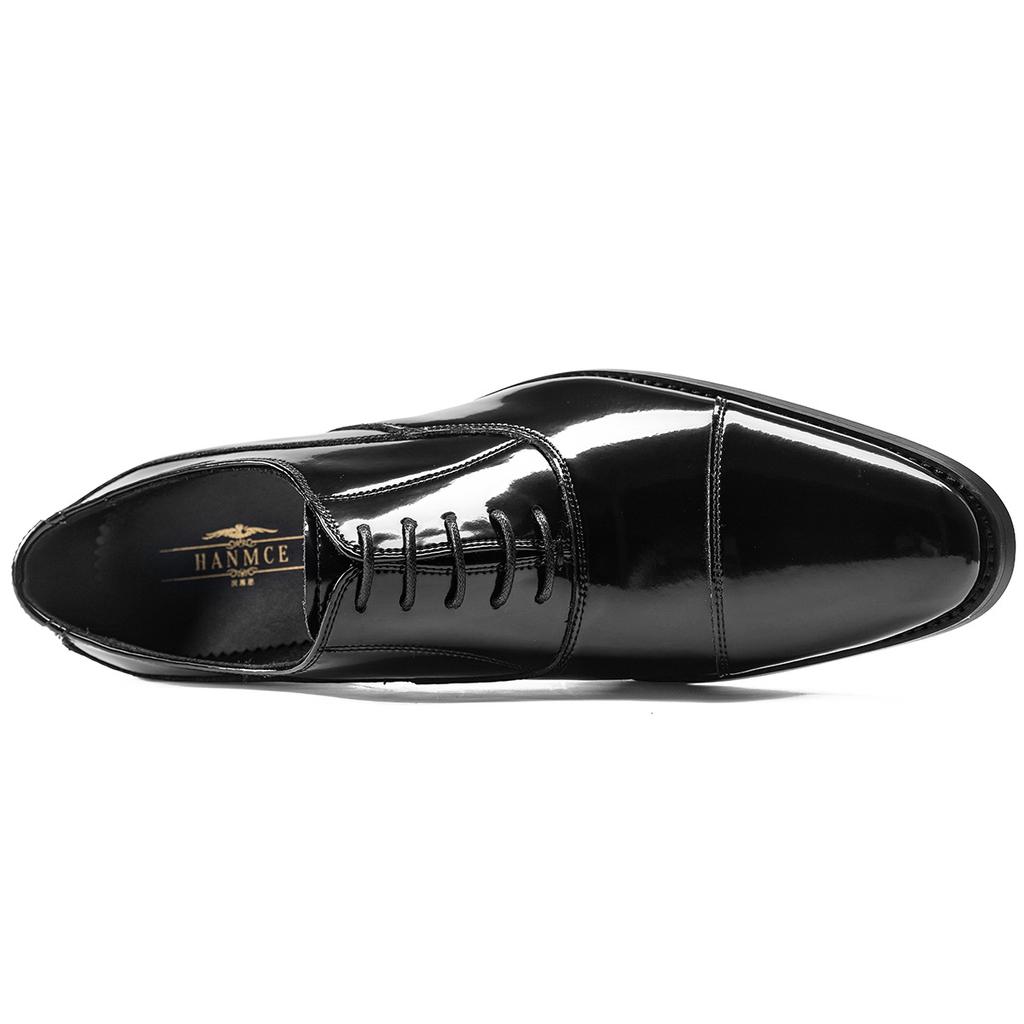 Patent Leather Three-Joint Men'S Shoes Oxford Shoes Men'S Leather Shoes
