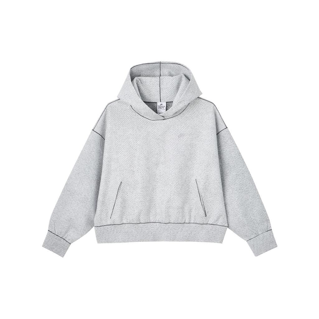 Nike Forward Series Solid Color Carbon Reduction Fleece Knit Loose Hoodie Women hoodies Light-Gray DR4529-084