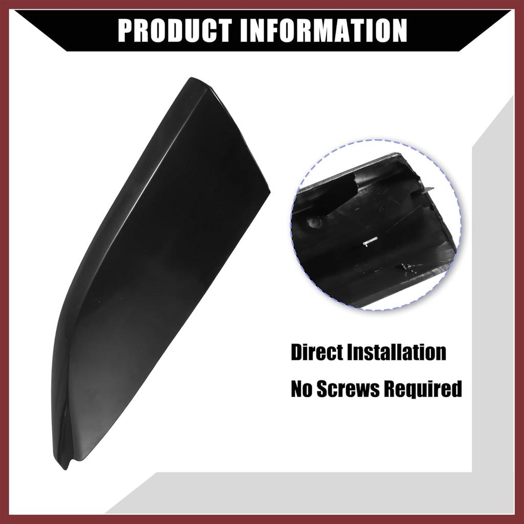 Obere/Dachgepäckträger-Schienen Endkappen Schutzabdeckung Schale für Toyota Highlander 2008-2013 / Schienen-Endkappen Schalenkappe / 4 Stück/Schwarz Ersatzteile
