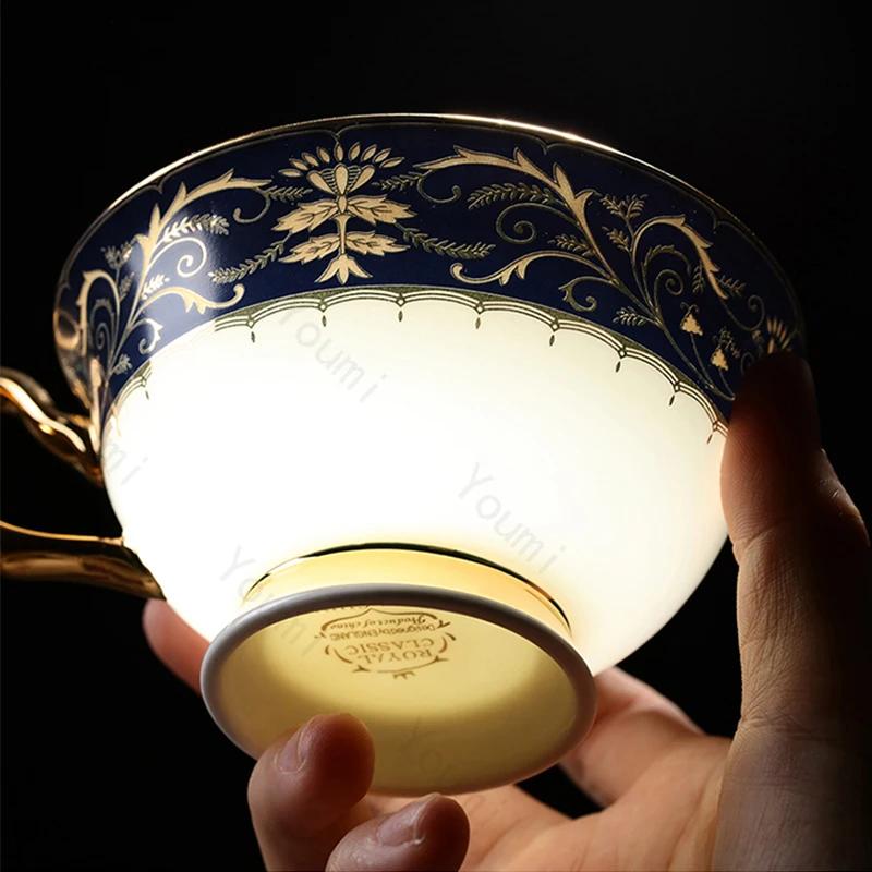 Light Luxury High End Coffee Cups Creative and Exquisite Afternoon Tea Mug Retro Chinese Style Ceramic Tableware