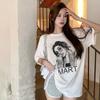 Dame T-skjorte Sommer Jenter Topper Dame Tee Shirt Topp