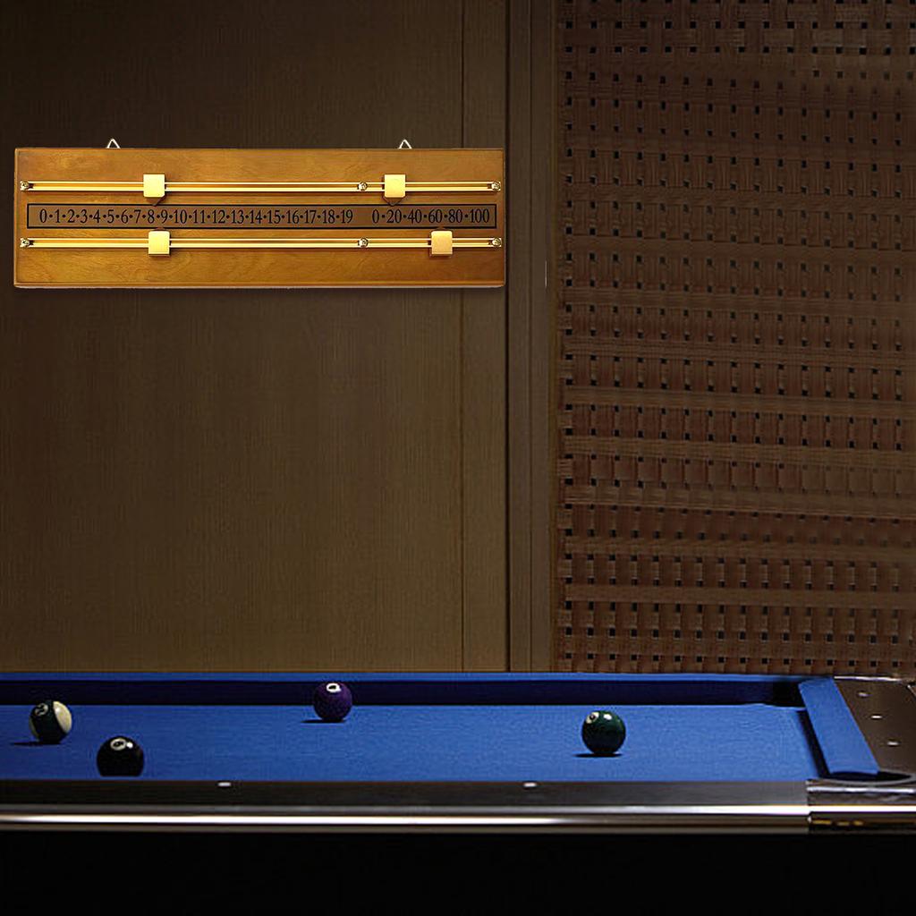Snooker Pool Scoreboard Game Scorer Billiard Tool for Club, Billiard Scoreboard Wall Mounted Snooker Game Score Board