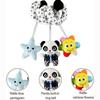 Car Seat Spiral Plush Toys, Crib Toys Spiral Activity Toy Built-in BB Device & Rattle & Sound Box, Newborn Sensory Toy Best Gift for 0 3 6 9 12 Months