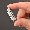 Edelstahl Splitter Auspacken Mini Handgepäck Taschenklappmesser Outdoor Camping Utility EDC Tragbares scharfes Schlüsselanhänger-Werkzeug