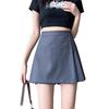 Women's Irregular Pleated High Waist A-Line Midi Skort - Summer 2025 Collection