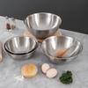Durable Stainless Steel Mixing Bowls Stackable & Nesting Design with Measurement Markings for Effortless Kitchen Prep, Baking, Mixing & Storage