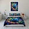 Radiant Blue Rose Art Set Perfect For Home Decor Kid'S And Adults' Bedroom Decor, Exquisite Three-Piece Bedding Set Gift