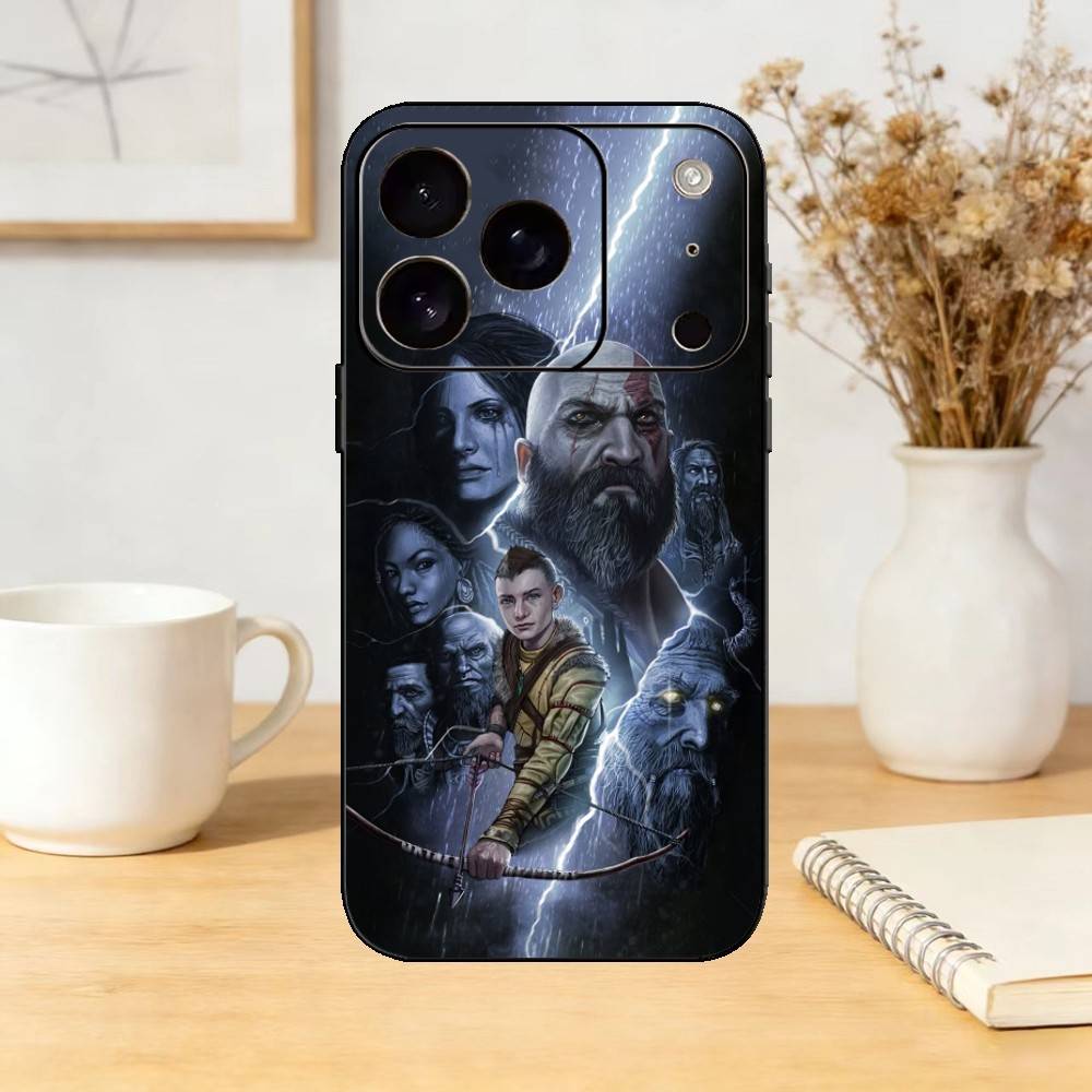 G-God Of Game W-War Phone Case For iPhone 17,16,15,14,13,12,11 Plus,Pro,Max,Mini Silicone Black Soft Cover