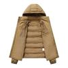 Men's Hooded Down Cotton Jacket - Trendy, Casual, Thick, and Warm Coat.