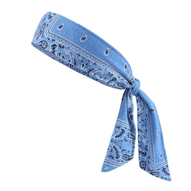 

Cashew Flower Street Sports Headscarf Strap-style Headband Sky Blue One size