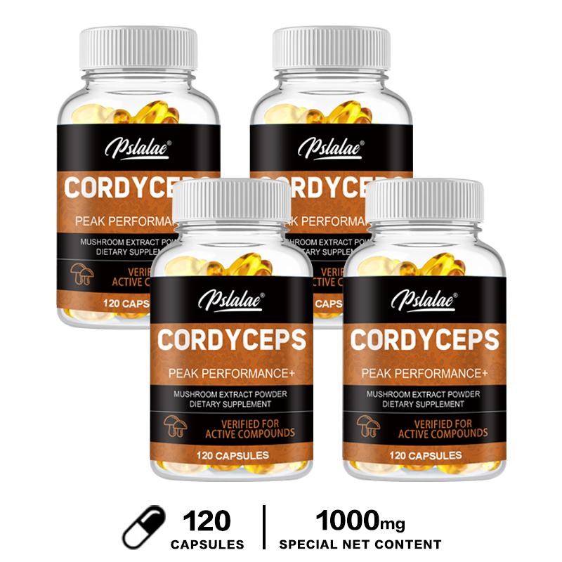 Pslalae Cordyceps Sinensis + Mushroom Extract Capsules - Energy, Immune Health