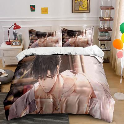 Anime Male Character Illustration. Bedding Sets Duvet Cover Sets Duvet Covers Pillowcases(1*Duvet Cover 2*Pillowcases Without Duvet Insert)