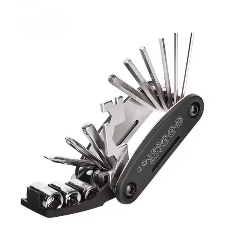 16 In 1 Bike Multitool Portable Multi-Functional Tools Emergency Maintenance Repair Cycling Mountain Bike Multitools For Bicycle
