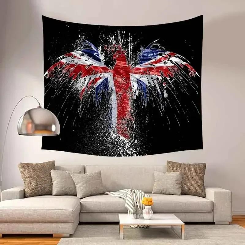 

Гобелен «Летящий орел» Украшение для офиса, гостиной, настенный гобелен для дома 100x75cm