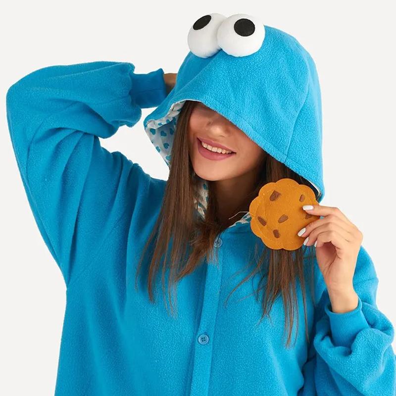 Kostyme Cosplay Kakemonster Kigurumi Anime Jumpsuit Vinter Hjemmeklær