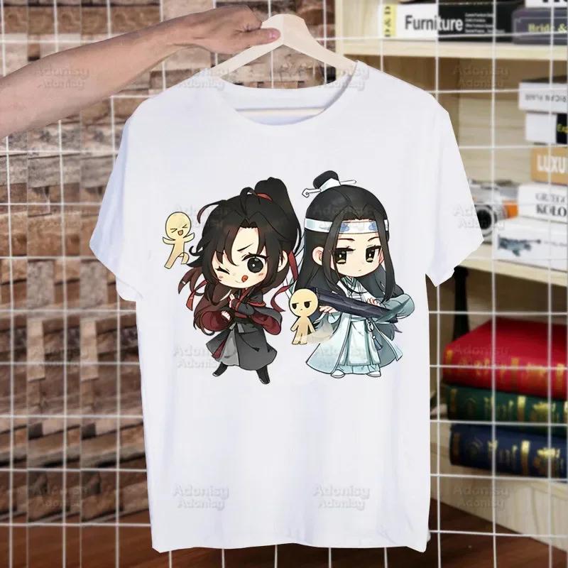 Mo Dao Zu Shi The Untamed Harajuku Man T Shirts Lan WangJi Wei Wu Xian Tees Shirt Tops Short-Sleeved Aesthetic Anime T Shirt