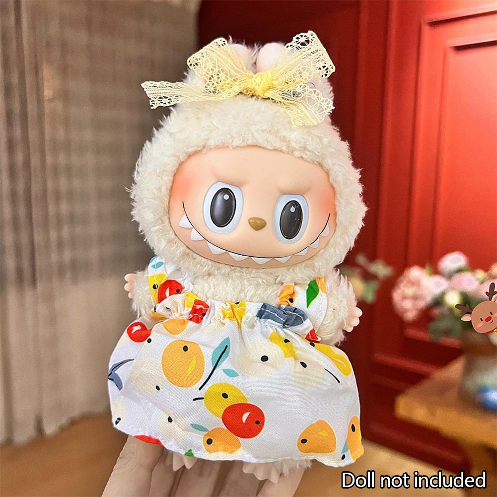 For 17cm Labubu Doll Clothes Fashion Clothes Hoodies Doll Clothes Color Match Hoodies Dolls Accessories Cute Decoration Little Cloths