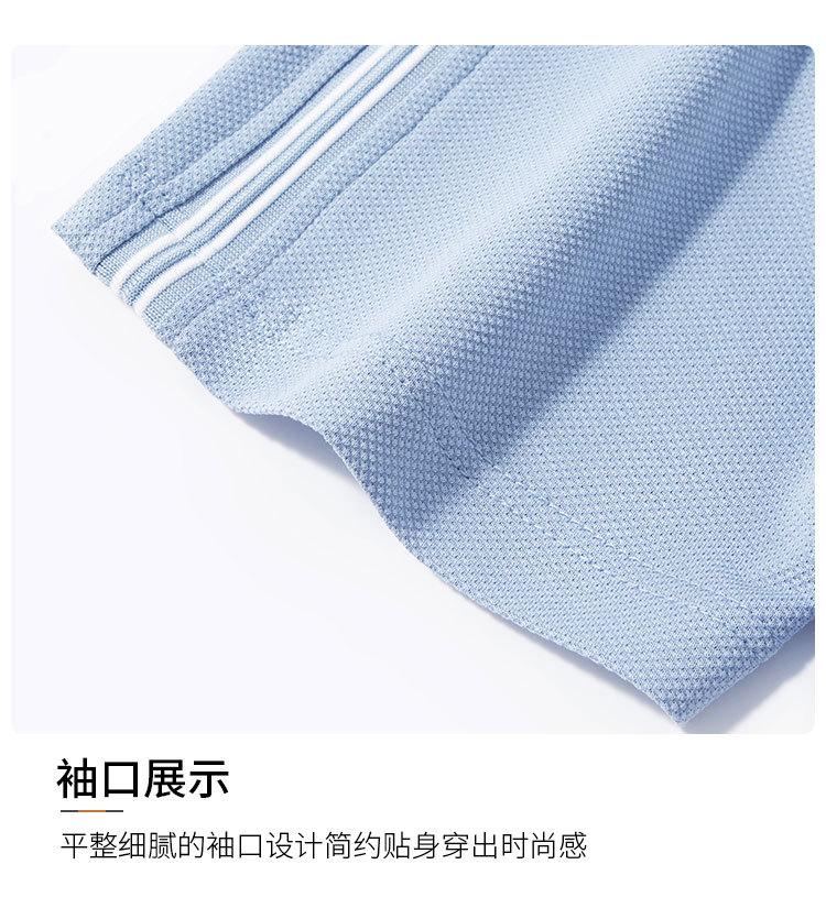 Summer Half Zipper Cotton Hemp Short-sleeved T-shirt for Men Polo