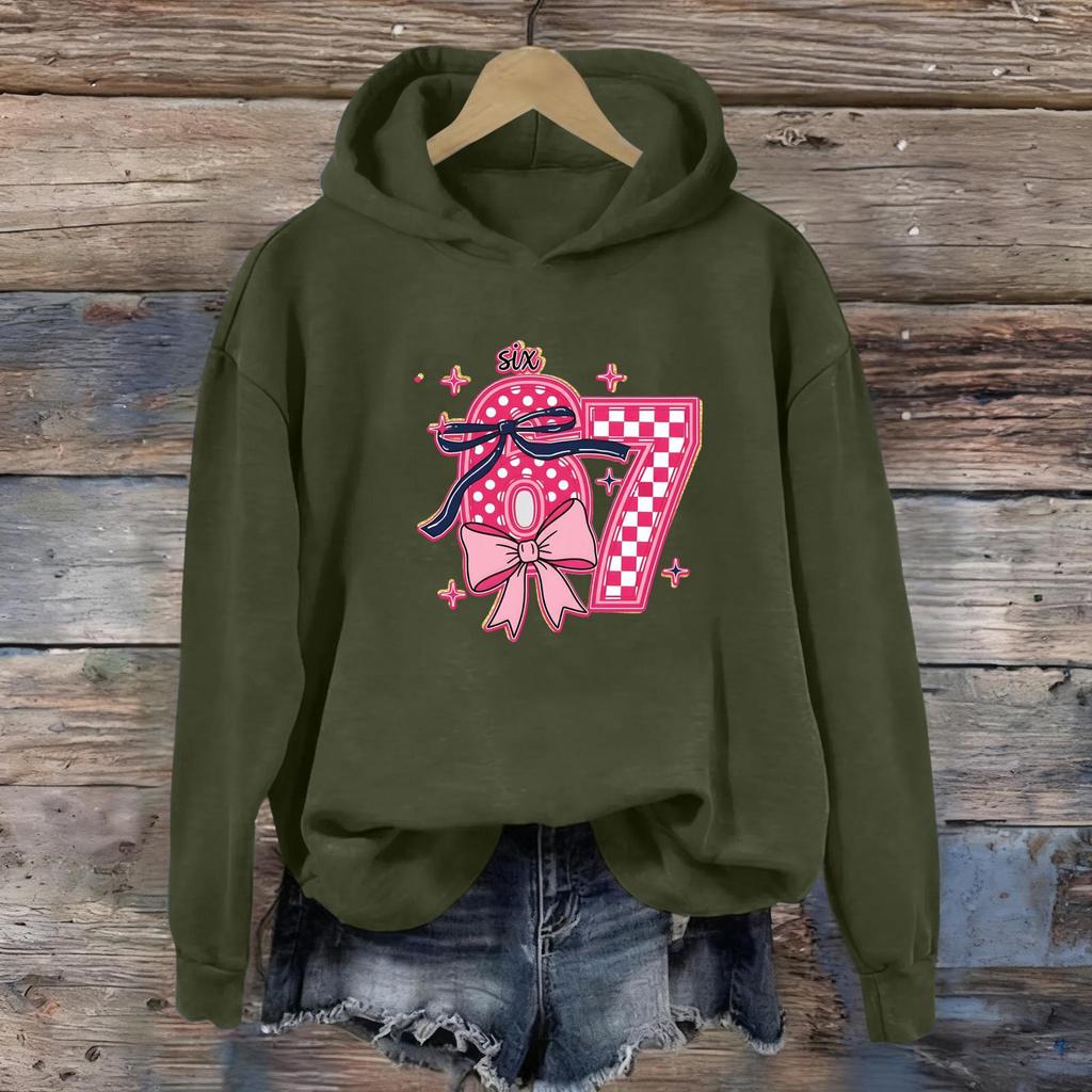 Women's Fashion Daily Versatile Casual Sweatshirts Long Sleeve Hooded Top Sweatshirts