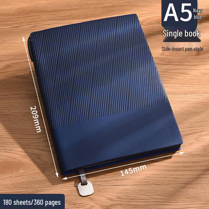 A5 Thickened Custom Leather Notebook: High-Value Business Diary with Optional Logo Printing