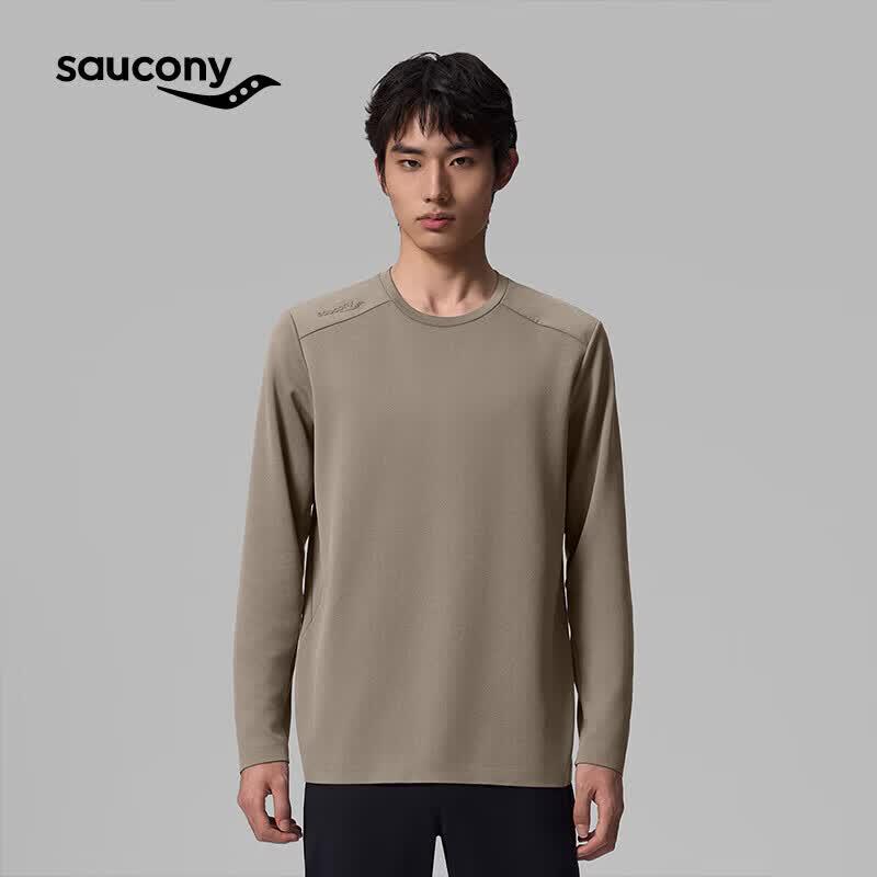 SAUCONY Men's Breathable Knit Long-Sleeve T-Shirt