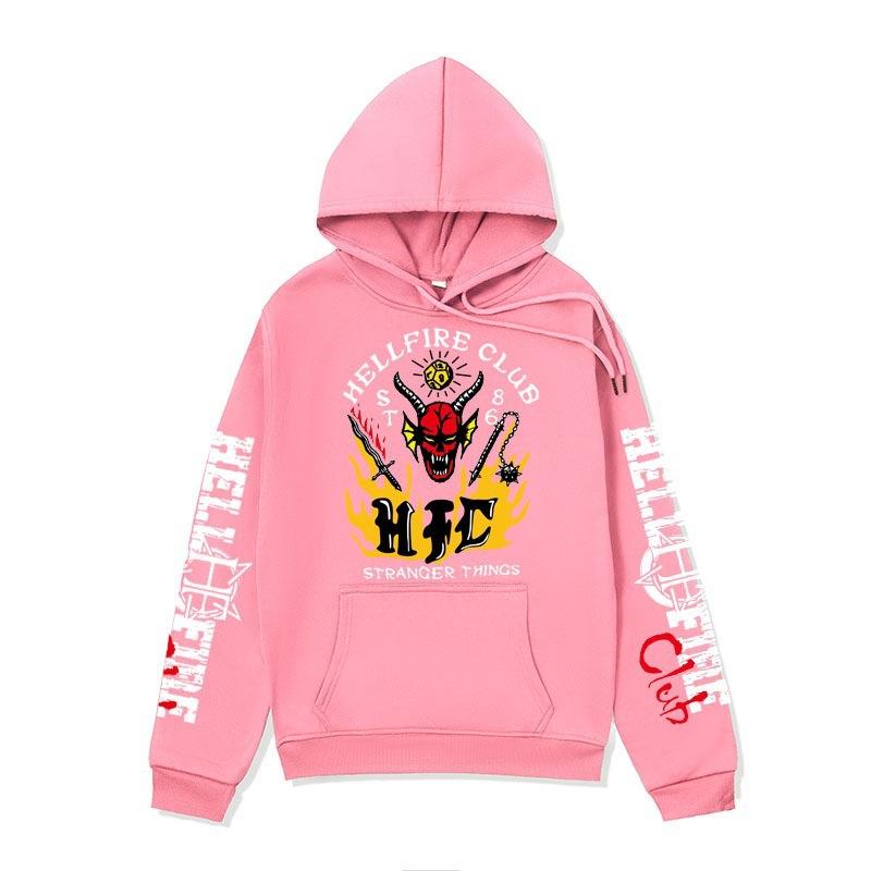 

Hellfire Club Hoodies For Men Women Harajuku Casual Sweatshirts Unisex Long Sleeve Pullover Graphic Hoodie Streetwear XXXL сірий