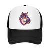 Watercolor Cat Trucker Hat Unisex Adjustable Mesh Baseball Cap Breathable Outdoor Snapback