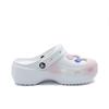 Crocs Classic Platform Lined Clog Childish Pink EVA Fashion Hole Shoes Women's White Pink