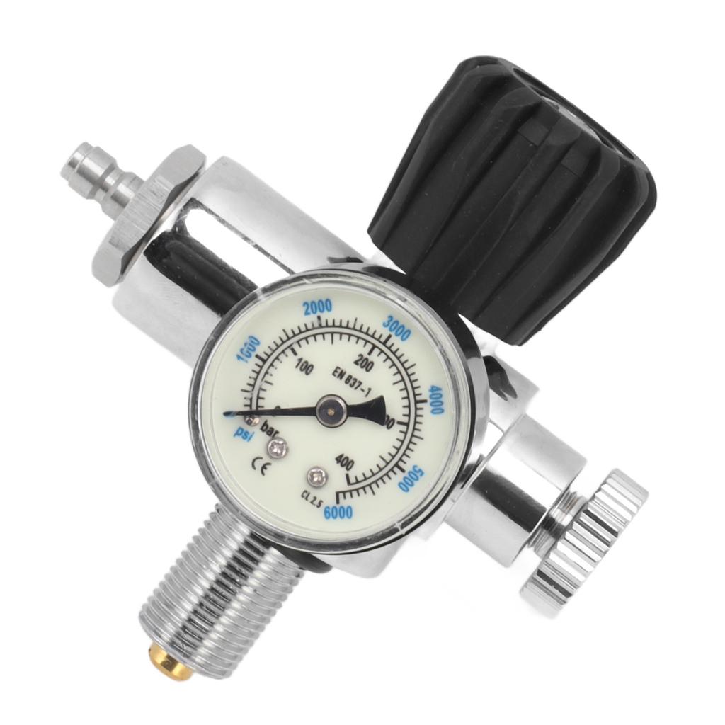 6000psi 400Bar Diving Tank Pressure Gauge M18x1.5 Scuba Diving Tank Pressure Gauge Double Scale Luminous Meter