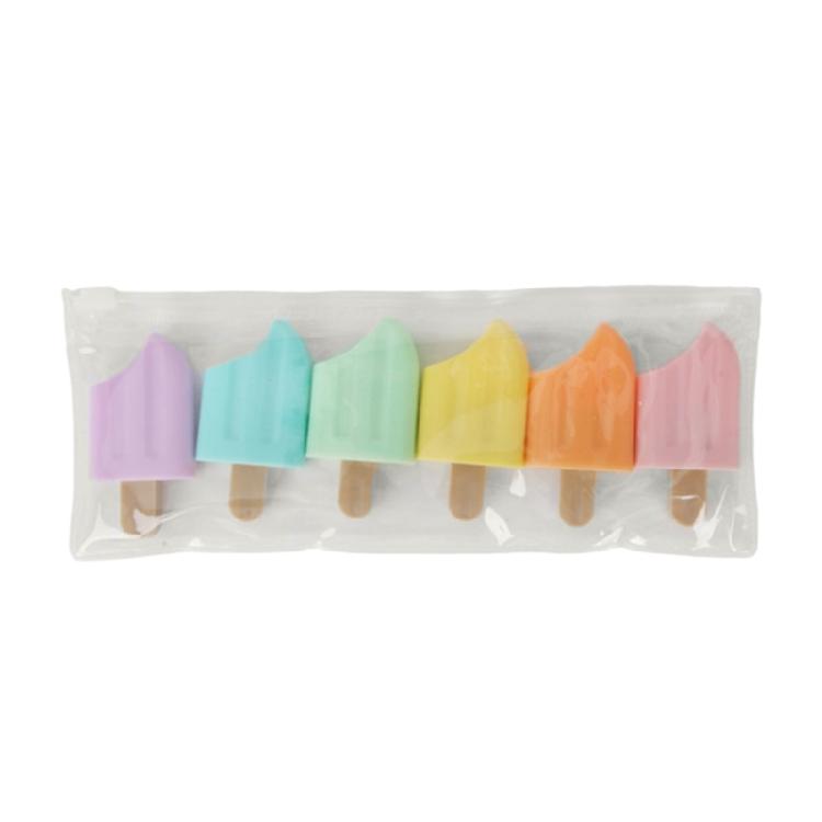 

6Pcs Cute Highlighter Pen Cartoon Shape Fluorescent Marker Pen Mini Highlighter Pen Art Marker Pen Set for School Office 1