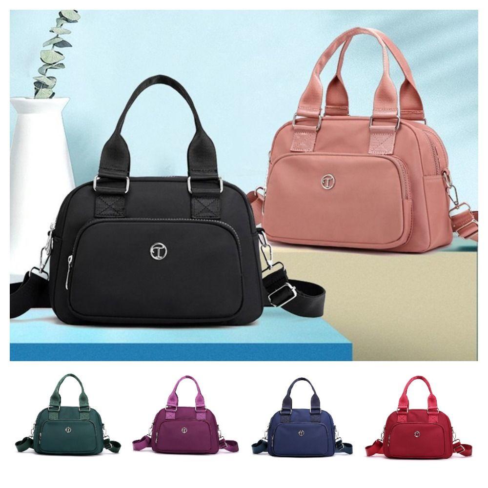 Waterproof Nylon Crossbody Bag Large Capacity Women Handbag Fashion Square Shoulder Bag  Female