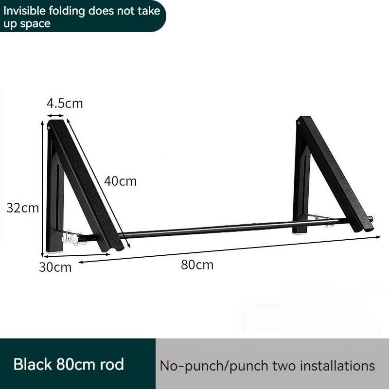 Rufe pliabile pe perete Tijă de uscare Balcon în aer liber Umerașe invizibile Spațiu Suport pentru haine din aluminiu Accesorii pentru baie pentru acasă