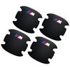 4PCS Car Door Handle Protection Sticker Emblem Car Decoration Styling For BMW M E34 E36 E60 E90 E46 E39 E70 F10 F20 F30 X5 X6 X1 M3 M5 M6 E71 F01 F02